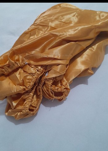 Parlak Sarı Baskılı Yatak Örtüsü Takimi - Görsel 7