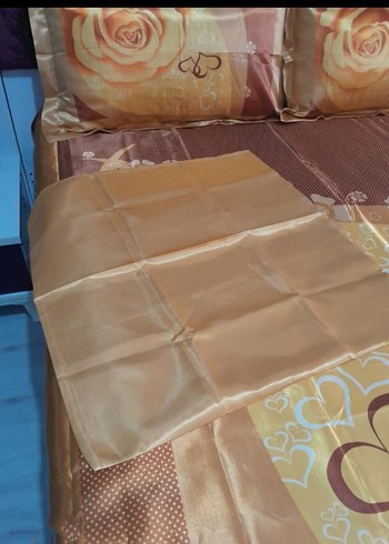 Parlak Sarı Baskılı Yatak Örtüsü Takimi - Görsel 5