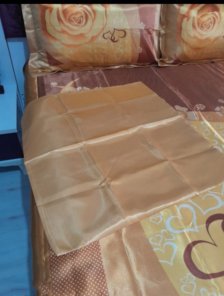 Parlak Sarı Baskılı Yatak Örtüsü Takimi - Görsel 5