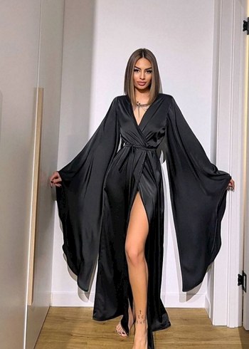 SATEN KİMONO SABAHLİK.  36 44 beden uyumlu - Görsel 2