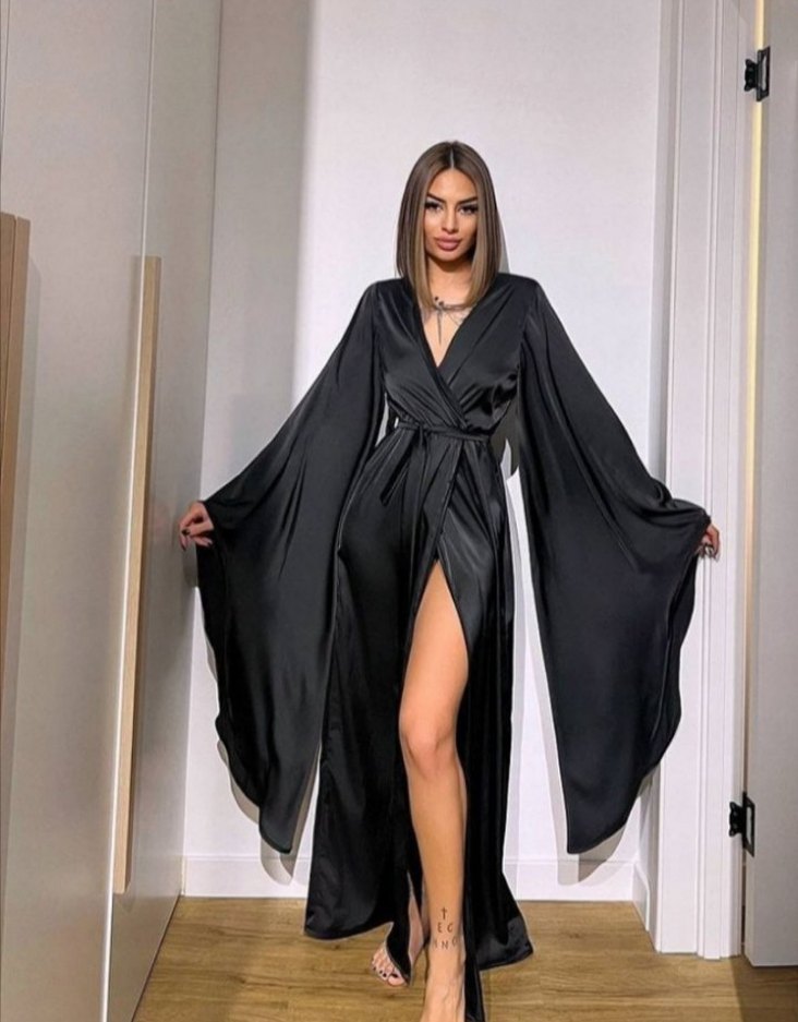 SATEN KİMONO SABAHLİK.  36 44 beden uyumlu - Görsel 2