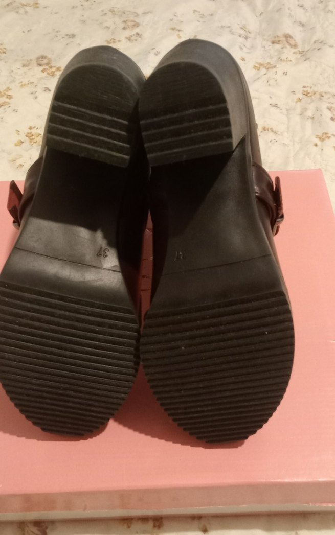 ERDOGAN. markaBordo Deri Tokalı Kadın Botu - Görsel 5