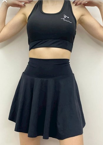 MAYO TAKİM. Sortlu etek. bustiyer pedli crop S L XL