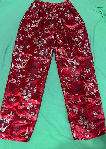 ÇİN JAPON KİMONO TAKİM XL 42 Desenleri kabartma islemedir. - Görsel 7