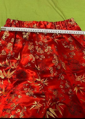 ÇİN JAPON KİMONO TAKİM XL 42 Desenleri kabartma islemedir. - Görsel 9