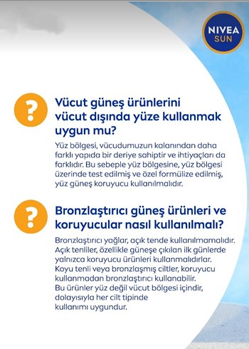 Beden Renk Nivea SPF 50+ Hassas Ciltler İçin Güneş Kremi 200 ml orjinal