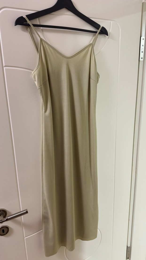 Yarım Balıkçı Yaka Uzun Tül Kol Palvan Kadın Renkli Midi Elbise - Görsel 5