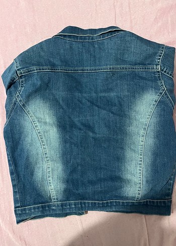 s Beden mavi Renk kot ceket Düğmeli Mavi Kadın Denim Ceket