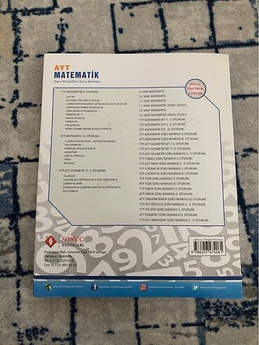  Ayt Matematik Ders modülleri