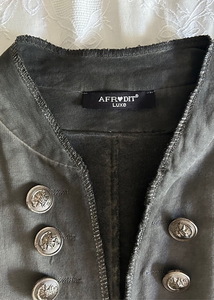 AFRODİT metal düğmeli ceket - Görsel 3
