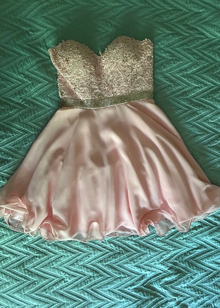 Mezuniyet elbisesi straples - Görsel 2