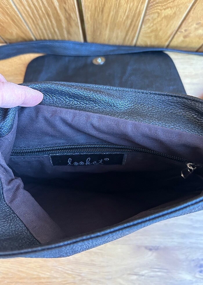 Siyah uzun askılı çanta - Görsel 3