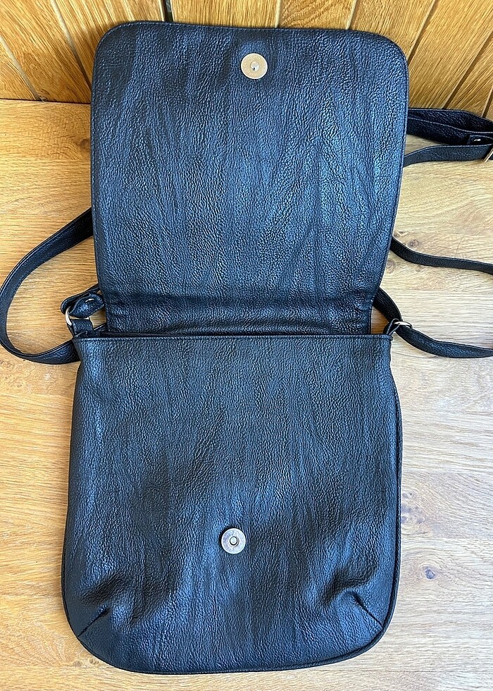 Siyah uzun askılı çanta - Görsel 2