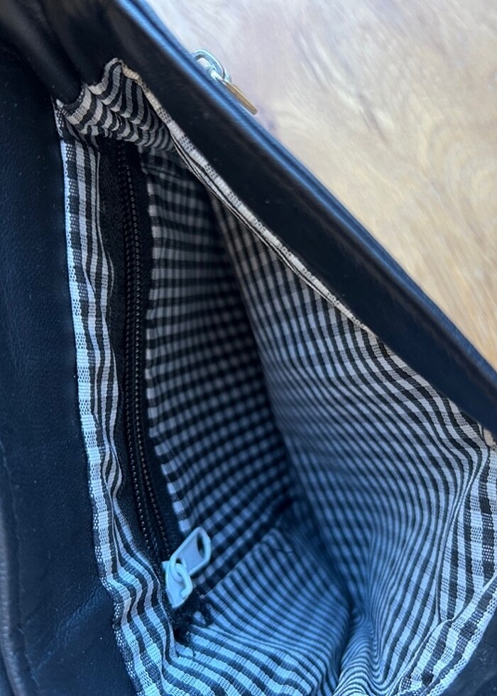 Siyah postacı çanta - Görsel 3