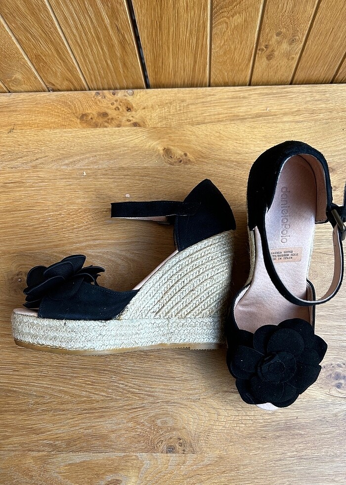 DANIELA POLO dolgu topuk yazlık ayakkabı - Görsel 4