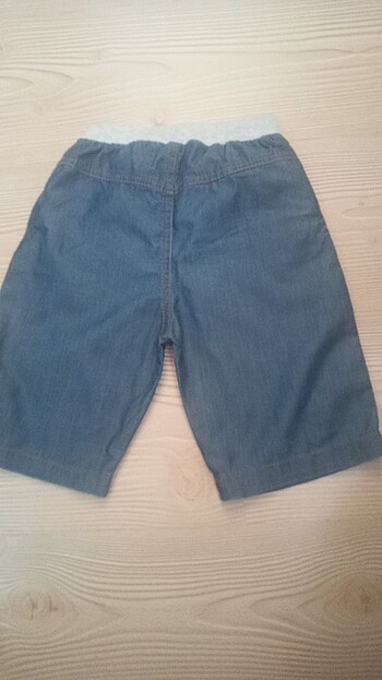 4 5 yaş erkek çocuk yazlık kot görünümlü keten pantalon - Görsel 3