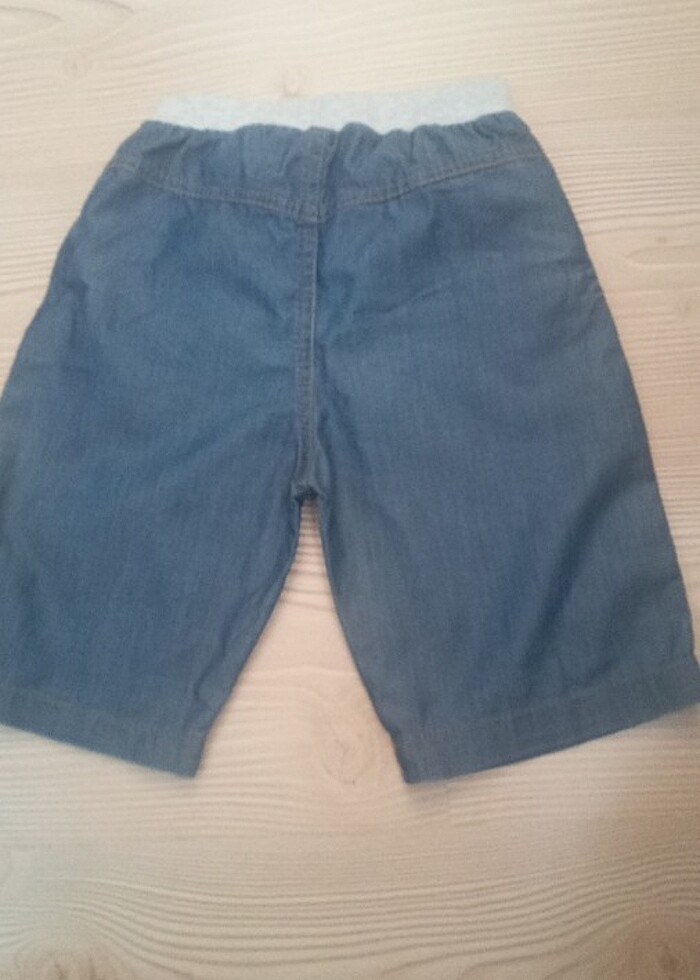 4 5 yaş erkek çocuk yazlık kot görünümlü keten pantalon - Görsel 3