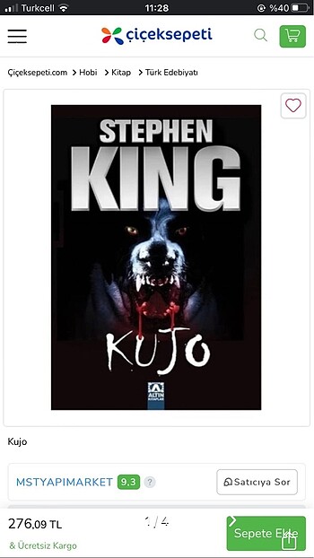 stephen kıng kıtap
