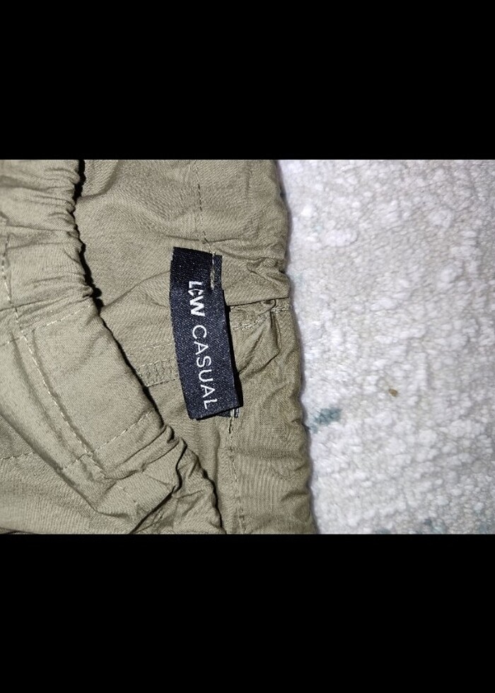 lcw haki paraşüt pantolon  - Görsel 2
