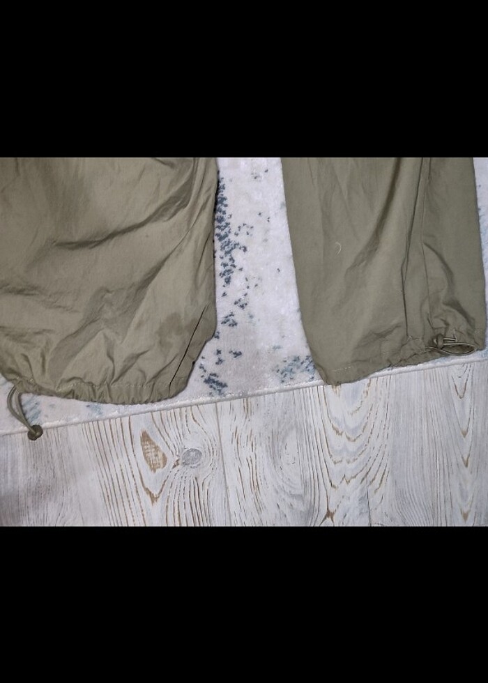 lcw haki paraşüt pantolon  - Görsel 3