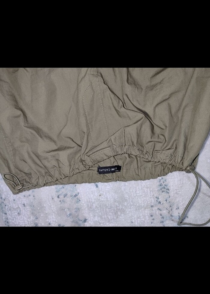 lcw haki paraşüt pantolon  - Görsel 4