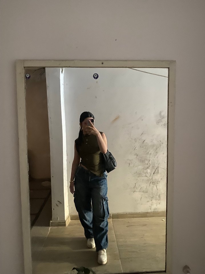 Kadın  Bol Kesim Denim Pantolon - Görsel 2