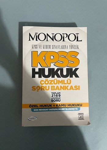 KPSS Hukuk Çözümlü Soru Bankası