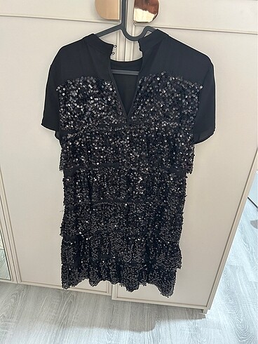 Zara payetli elbise - Görsel 2