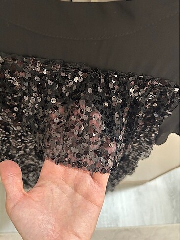 Zara payetli elbise - Görsel 4