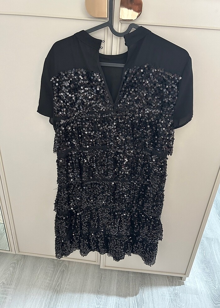 Zara payetli elbise - Görsel 2