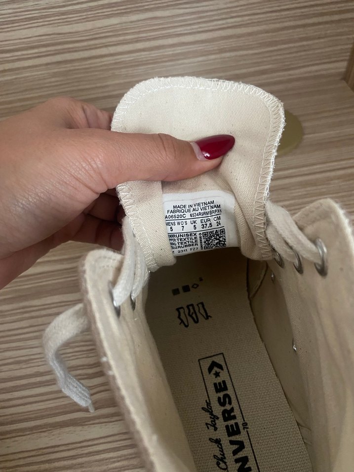 Converse Chuck 70 Bej Ayakkabı - Görsel 4