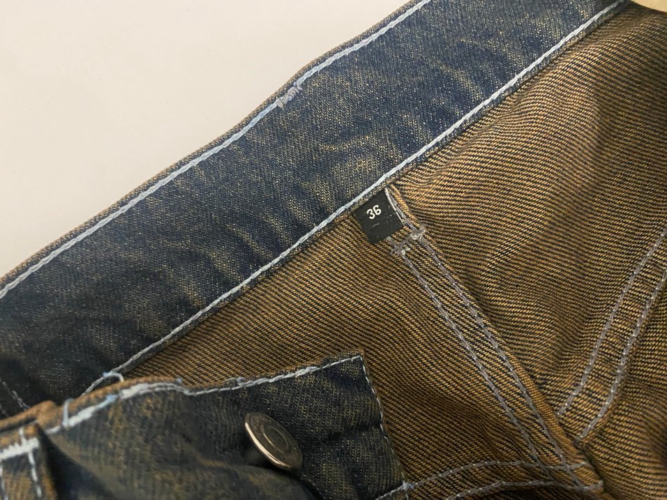 Trendyolmilla Koyu Mavi Yıkama Efektli Bol Kesim Yüksek Bel Jean - Görsel 3