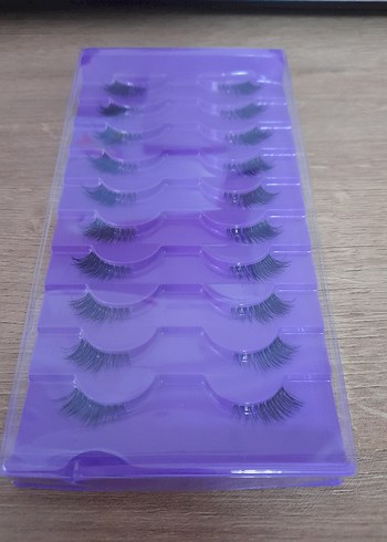 10 Çift Doğal Kedi Gözü Temu Takma Kirpik - Görsel 5