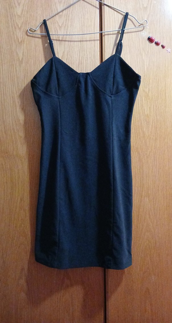 Siyah Mini Elbise - Görsel 3