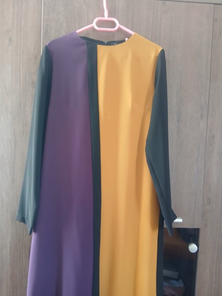 Uzun Kollu Çok Renkli Kadın Tunik - Görsel 2