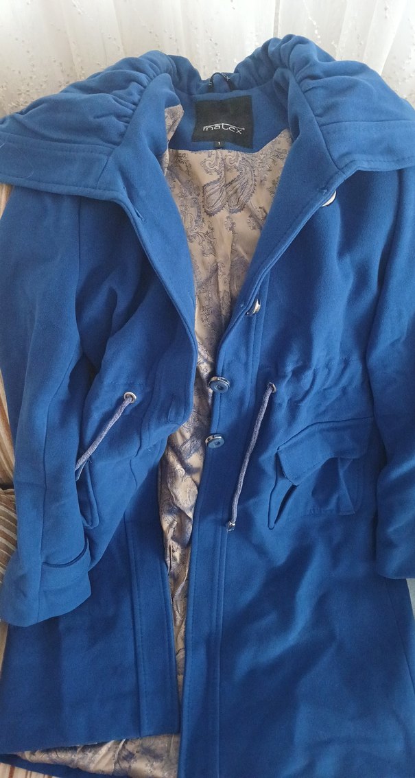 Mavi Kaşe Kaban - Görsel 2