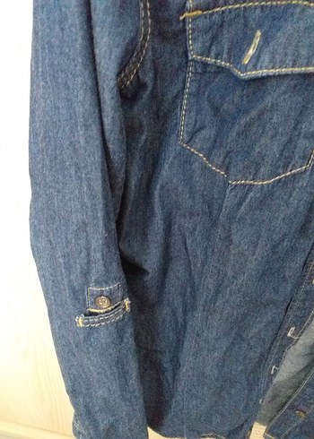 Mavi Denim Kadın Gömlek, Uzun Kollu, Düğmeli - Görsel 5