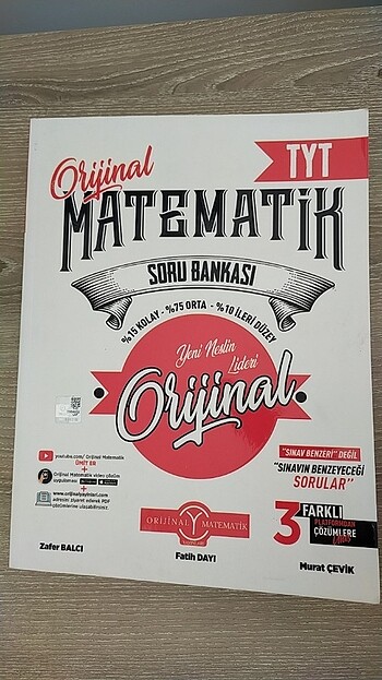 Orijinal Yayınları Tyt Matematik Soru Bankası