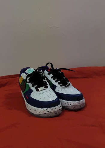 Renkli Bağcıklı Kadın Spor Ayakkabı - Görsel 3