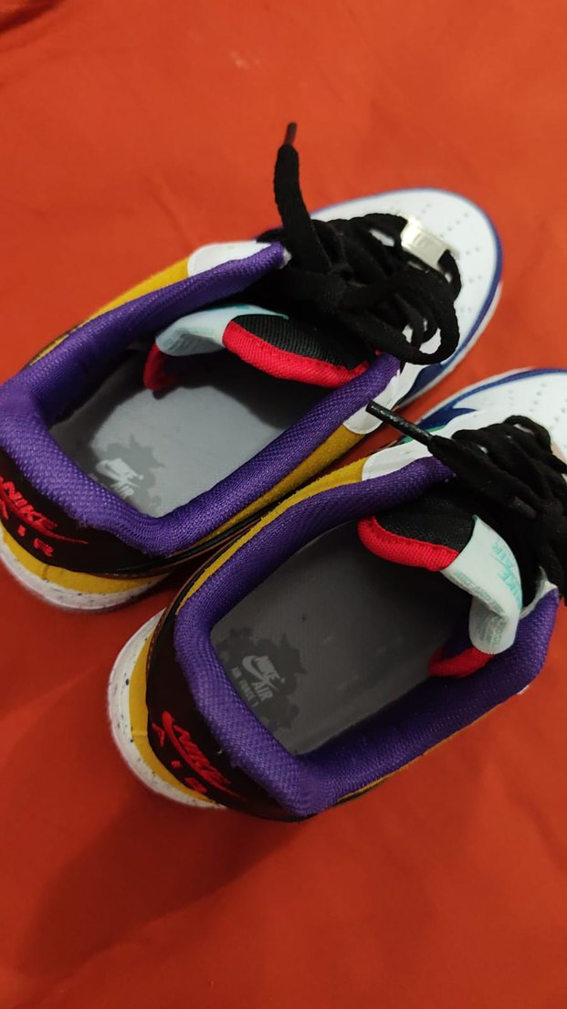 Renkli Bağcıklı Kadın Spor Ayakkabı - Görsel 4