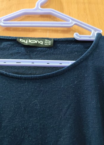 Uzun Kollu Lacivert Kadın Tunik - Görsel 3