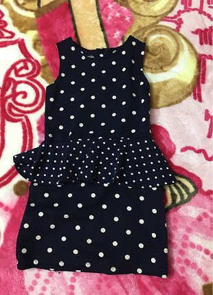 H&M lacivert elbise