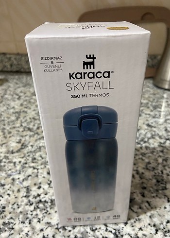 Mavi Pastel Termos Matara - Görsel 3