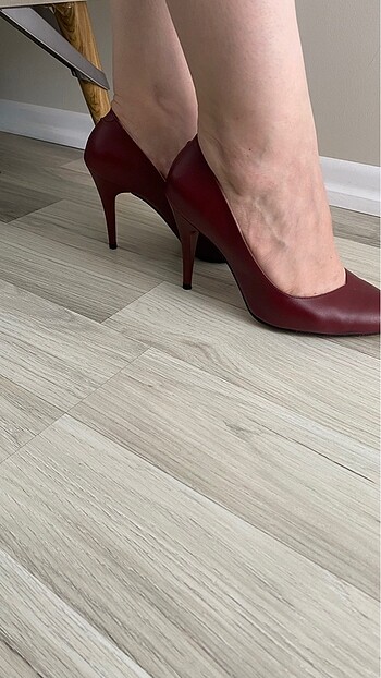 37 Beden bordo Renk Bordo stiletto