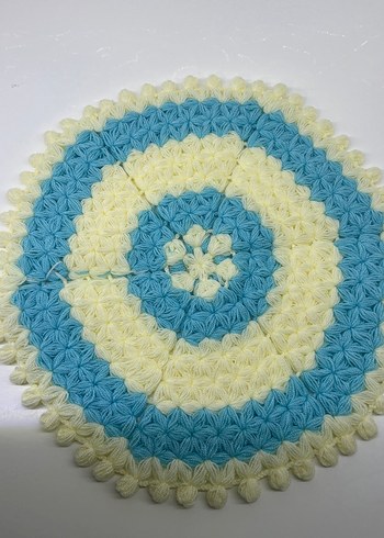 Renkli Nakışlı Örgü banyo lifi - Görsel 3