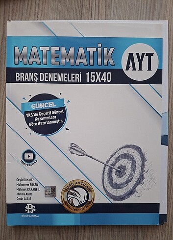 Bilgi Sarmal Yayınları AYT Matematik Deneme