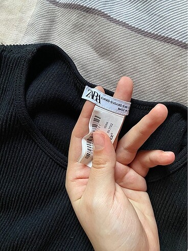 xs Beden Zara Taşlı Crop Top