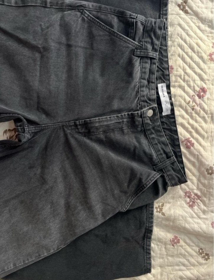 Siyah Bol Kesim Pantolon - Görsel 4