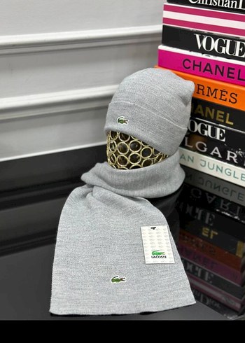 Beyaz Erkek Örgü Bere ve Atkı Seti(hilly) - Görsel 2