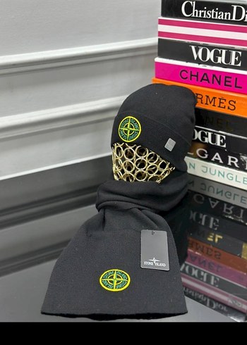 Beyaz Erkek Örgü Bere ve Atkı Seti(hilly) - Görsel 5